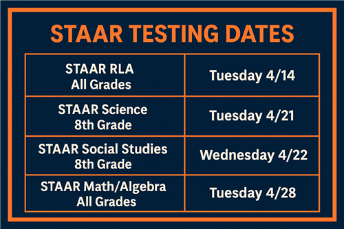  2026 STAAR Testing Dates